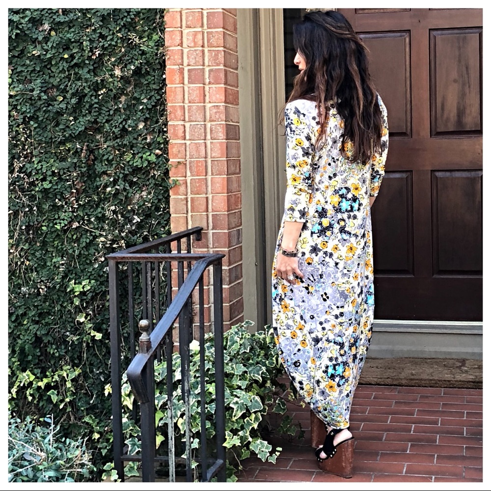 Spring floral loose fit side pockets bubble dress - Picture 5 of 8